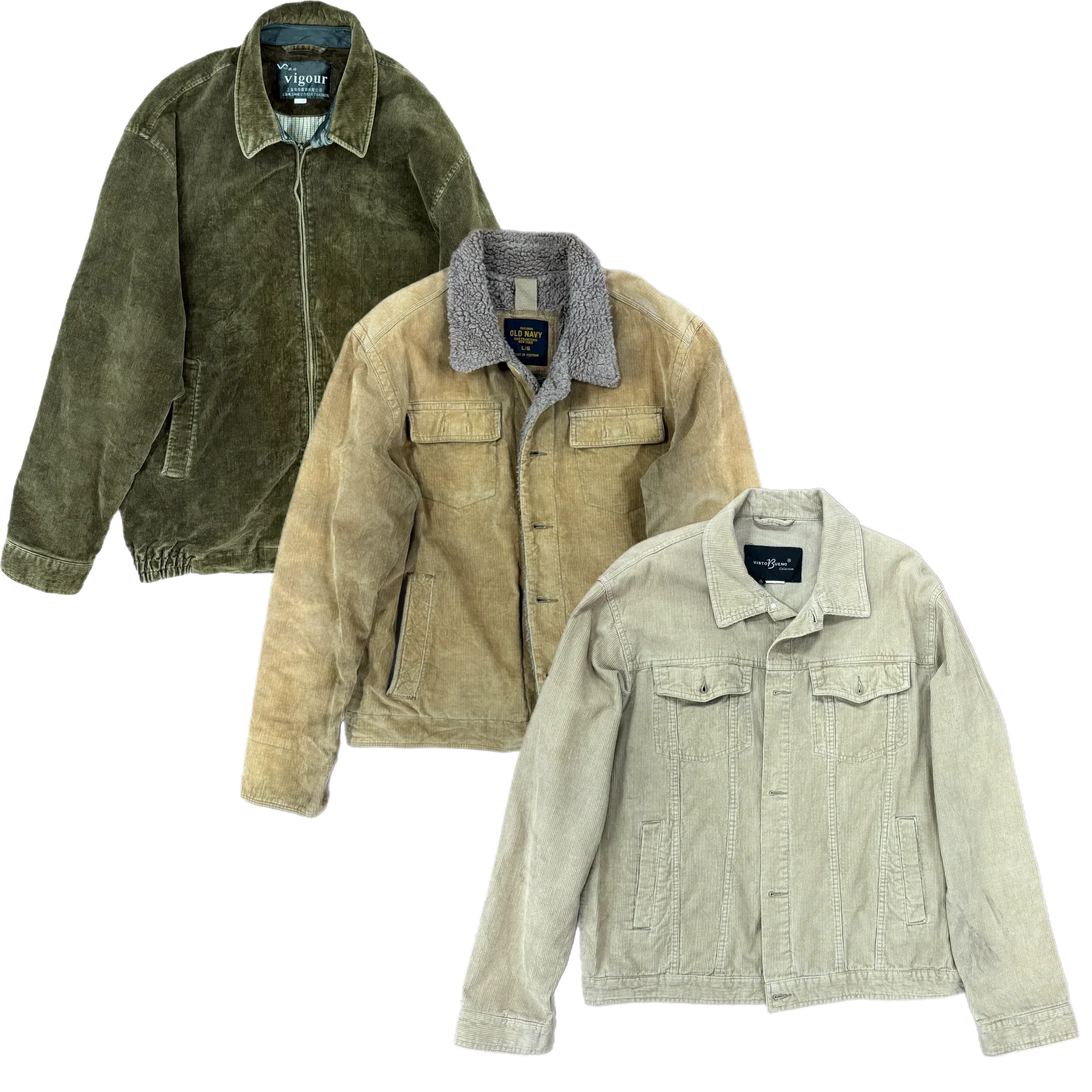25x UNBRANDED CORDUROY JACKETS